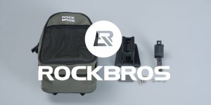ROCKBROS กระเป๋าหน้าจักรยานความจุ1.8L พกพาได้อเนกประสงค์สำหรับกลางแจ้งจักรยานพับได้อุปกรณ์จักรยานกระเป๋าถือ