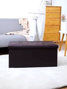 (COD) storage box kursi penyimpanan/box penyimpanan/kotak penyimpanan multifungsi/Kursi Lipat Tempat Penyimpanan Bangku Multifungsi Sofa container Bantalan beban yang kuat