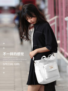 กระเป๋าถือทรงสี่เหลี่ยมผืนผ้าทรงสี่เหลี่ยมผืนผ้าสำหรับฤดูร้อน ความจุขนาดใหญ่ กระเป๋าสะพายข้างคอมพิวเตอร์ กระเป๋าใส่โน้ตบุ๊ก iPad กระเป๋าผู้หญิงสำหรับเดินทางไปทำงาน กระเป๋าถือแบบลำลอง