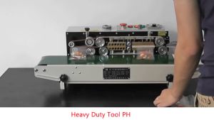 New FR-880 Automatic Sealing Machine Plastic Bag Sealing Machine Seal Support 【Printable Date】+【Digital Temperature Control】+【Emergency Stop】+【Copper Heating】