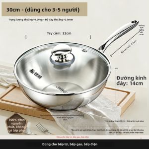 RONGCHUAN | Chảo chống dính Titanium nguyên chất 100%
