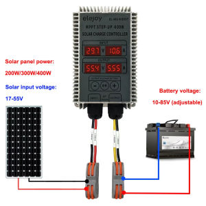 ⭐⭐⭐MPPT Solar Charge Controller 200W/400W Step-up/down Input 17V-55V Output 10V-85V Real-time Tracking Adjustable Recharging
