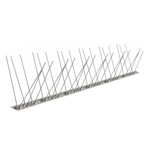 Stainless Steel Bird Spikes Easy To Install Bird Deterrent Strips Devices 10 Feet Coverage for Squirrel Cat Raccoon Animal