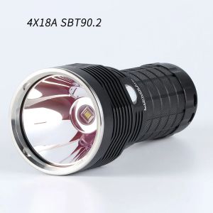Convoy 4X18A Tactical LED Flashlight SBT90.2 5400lm Range of 1000m by 18650 Batteries Torch for Night HuntingOutdoor Rescue
