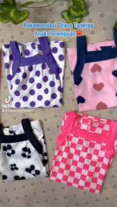 Tanktop Dress Anak Perempuan Motif Lucu Fashion Import