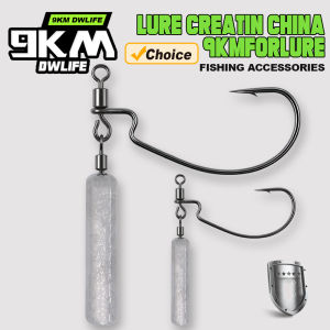 EWG Hook Drop Shot Hooks Drop Shot Rig with Fishing Weight Sinker 5Pcs Bulk