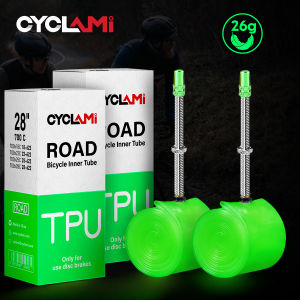 CYCLAMI 26 Grams Ultralight Bike Inner Tube 700C 18 25 28C Road Bicycle Tire TPU Material French Valve Super Light Cycling