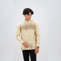 EDWIN JEANS - KOKO BILAL BEIGE Kemeja Lengan Panjang Baju Muslim Pria Top Man Muslim Shirt. 