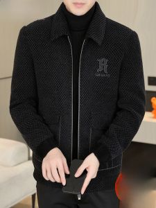 HENGYUANXIANG | Hengyuanxiang 2025 New Gold Mink Velvet Thickened Woolen Jacket Mens High-end Casual Winter Clothes Down Coat Warmth