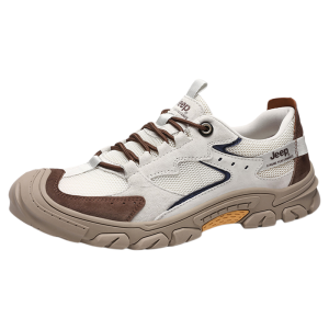 Jeep | Jeep Outdoor Low-Top Breathable Hiking Shoes Mens Lightweight Wear-resistant Casual Shoes Womens Comfortable Mesh Shoes