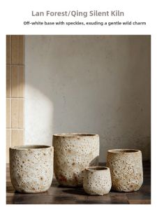 LANLIN | Rustic Style Large Diameter Handmade Planter