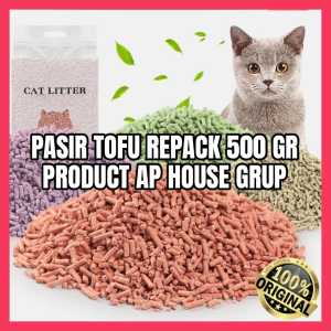 CAT LITTER PASIR TOFU SOYA 500 GR REPACK || CAT LITTER TOFU 500 GR
