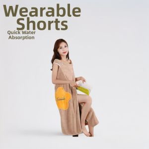 Transformable Wearable Coral Fleece Bathrobe