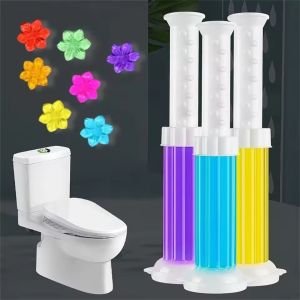 5Pcs Flower Toilet Cleaner Gel Aromatic Drain Toilet Cleaning Detergent Air Freshener Remove Odors Home Bathroom Tools