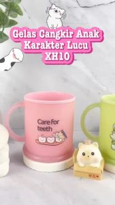 Momosee Gelas Kumur Sikat Gigi Karakter Lucu Cup Gelas Minum Anak BPA Free Cangkir Plastik XH10