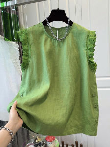 Shalldoer | Fashionable Splice Lacewingtip Shirt Womens Summer 2025 Casual Style Loose Fit Round Neck Short Sleeve Top Age-defying Versatile