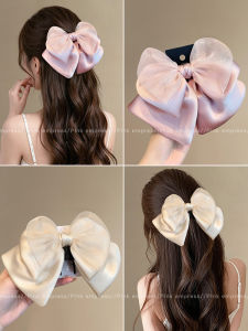 PINK EMPRESS | French Satin Bow Elegant Hair Clip
