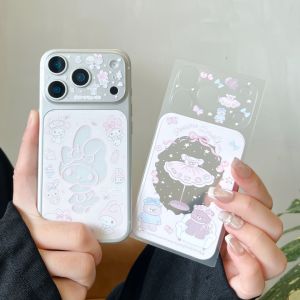 Sanrio | 1PCS Cartoon Sanrio Hello Kitty Melody Frosted Back Protective Film For iphone 17 Pro Max 17 Pro Full Screen Protector Phone