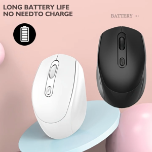 M-256 - Mouse Wireless 2.4G + bluetooth Silent Click Recharge color untuk laptop pc macbook smartphone dan tablet