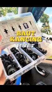 100 Pcs Baut Kancing Rivet Klip | Auto Fastener Clip Mixed Car Body Push Retainer Pin Rivet Bumper Mobil