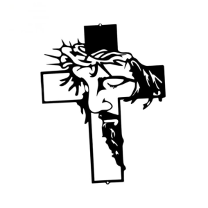 Easy Installation Iron Cross 30Cm X 21Cm Wall Hanging Cross Religious Spiritual Gift Deluxe