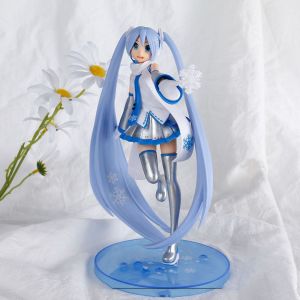 Bandai | Miku Hatsune Anime Figure Sakura Rabbit Ear Princess Anime Doll Collectible Model Statue Cosplay Gift for Fans Otaku Merchandise