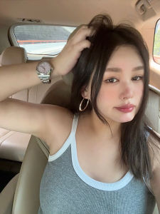 Deessesicile Summer Petal Hot Girl Outdoor Wear Elastic Slimming Color Block U-Neck Strap Vest Versatile Cotton Blend Casual Top