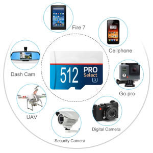 Waterproof Micro SD Memory Card 128GB 256GB 512GB 1TB 16GB 32GB 64GB Classe 10 High-Speed TF Flash Memory Card with Adapter Suitable for Mobile Phones Computers Monitoring Equipment