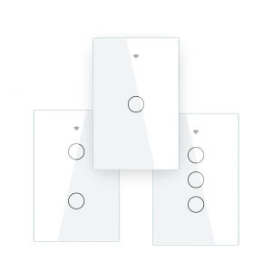 Moes ZigBee Wall Touch Smart Light Switch With Neutral/ No Neutral No Capacitor Smart Life APP Tuya Voice control Alexa Google
