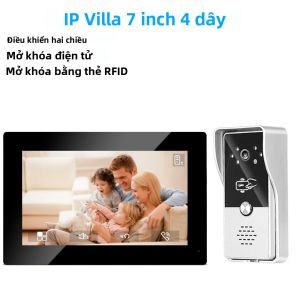 Hệ Thống Liên Lạc Video 7 Inch M73T Camera Điện Thoại Cửa Màn Hình Màu Có Dây An Ninh Gia Đình IP Biệt Thự Căn Hộ Bộ Chuông Cửa Có Chức Năng Trả Lời Rảnh Tay