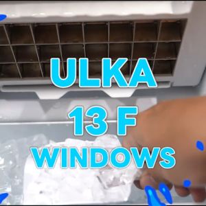 [พร้อมส่งจากไทย ระวังร้านปลอม] เครื่องทำน้ำแข็ง ULKA รุ่น 13F Windows เครื่องทำน้ำแข็งอัตโนมัติ น้ำแข็งทรง Fullcube เครื่องใช้ไฟฟ้าภายในบ้าน เครื่องผลิตน้ำแข็ง ขนาดกลาง 24ก้อน/25กิโลกรัมต่อวัน