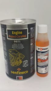CÔNG NGHỆ CERAMOL LẤP ĐẦY VẾT XƯỚC LÀM MỊN BỀ MẶT VÀ GIẢM MA SÁT ĐỘNG CƠ Ô TÔ THƯƠNG HIỆU SENFINECO 9971 300ml (Senfineco 9971 Engine Protect Ceramol 300ml)