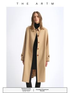 THE ARTM | Notch Lapel Single Button Trench Coat