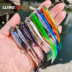 10PCS  9.5cm | High-Density Slow-Sinking Design for Bass Perch & Grouper | 3D Eyes + Curly Tail for Strong Attraction