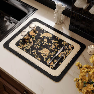 Thảm Chống Trượt Bằng Da Cao Cấp Van Jiu Attitude Hoa Hợp Kim Bàn Ăn Nhà Bếp Thảm Chống Thấm Nước Thảm Rửa Tay Thảm Bảo Vệ Bề Mặt