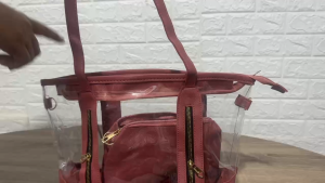 35x25x12cm fashion transparent for women korean slingbag shoulder bag school