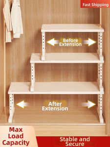 Adjustable & Extendable Cabinet Shelving System