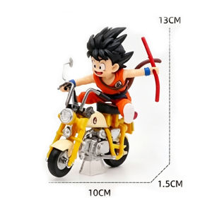 Bandai | Anime Dragon Ball Z Anime Figure Son Goku Master Roshi Locomotives PVC Action Kame Sennin Motorcycle Toys Model Collector Gift