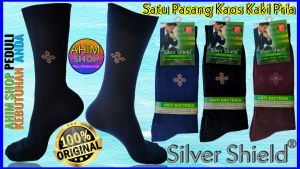 Silver Shield® Kaos Kaki Kantor Formal Anti Bakteri Anti Jamur Anti Bau Tidak Gatal dan Tidak Mengganjal di Kelingking Pria Dewasa Mens Socks