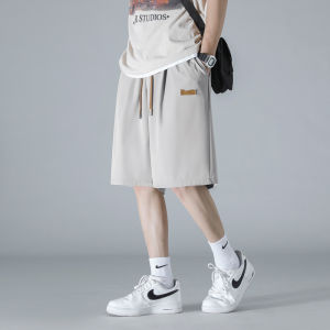 American Style Loose Mens Shorts Summer Ice Silk Breathable Casual Pants New Versatile Quick Dry Sports Pants Youth Energy Style