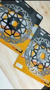 PIRINGAN CAKRAM SHOGUN 110 125 SATRIA TORNADO SET BRAKET DISC BRAKE DISC 300 MM COPY PANIGALE PSM KTC SNOWFLAKE