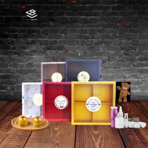 READY STOCK!!! 2/4 Hole Cookies box/Mooncake box/Cake box/Mooncake box/Biscuits Box/Gift Box