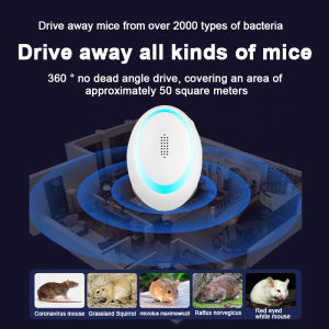 TOP1 SELLING!! 2024 New Ultrasonic Pest Control Electric Mosquito Killer Mousetrap Anti Mosquito Repellent Insect Repeller Rejector for Mouse Mole Flies Cockroach Rat Bug Rejection Household Tool Harmless to People
