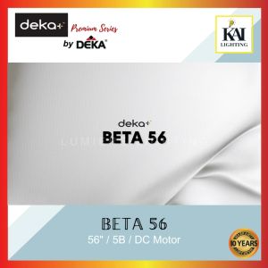 DEKA BETA (NEW 2024) DEKA+BETA 56"  DC motor ceiling fan with remote control