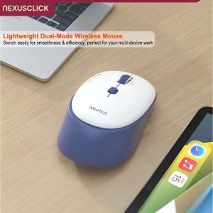 NexusClick Durable Dual Mode Wireless MouseSilent 3 Million Clicks Type-C Rechargeable3200 DPI Adjustable for Laptop PC Tablet