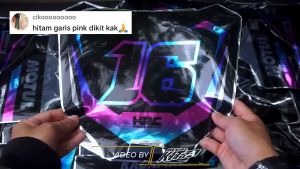 Decal chrome hitam Stiker Honda CRF 150l crome terbaru Hitam Lis biru pink D-I2-740