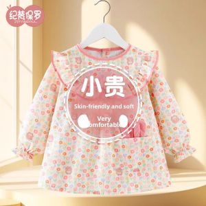 JIFANPAUL | Waterproof Baby Dress with Apron for Girls