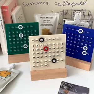 Kawaii Desktop Calendar Kreatif Waktu Abadi Kalender Meja Belajar Ins Style Home Decor Quirky