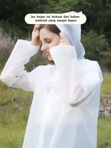 CLAIYDREAM JAS HUJAN EVA All Size Transparant Ringan Dewasa