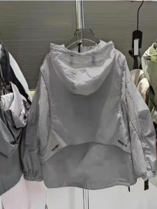 Boys Summer New Style Breathable Mesh Hollow out Fashionable Sun Protection Clothes Casual Windproof UV Protection Polyester Fiber